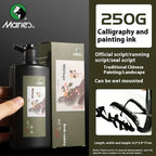 Professional Traditional Black Liquid Ink Chinese Calligraphy Sumi Painting Water-Based Drawing Ink for Writing Art Creation
