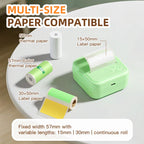 DOLEWA D8 Portable Mini Printers Wireless Bluetooth Inkless Sticker Maker Printer Tag Price Machine for Office School Kitchen
