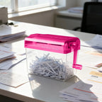 Small Paper Shredder Manual Document Shredder Household Paper Shredding Solution Household Small Mini Paper Shredder Tool