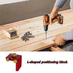 Professional T-Type Woodworking Scriber Precision Marking Gauge Scribing Positioning Block Adjustable Alloy Scribing Ruler DIY