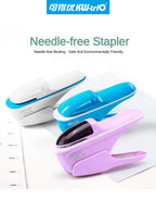 Stapleless Stapler Mini Portable Stapler Safe Paper Stapling Without Staples Bookbinding School Office Supplies Stationery