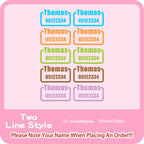 Custom Heat Transfers Name Sticker Personalized Washable Clothes Ironing Stickers Iron-on Labels Fabric Clothing Babysuit Tags