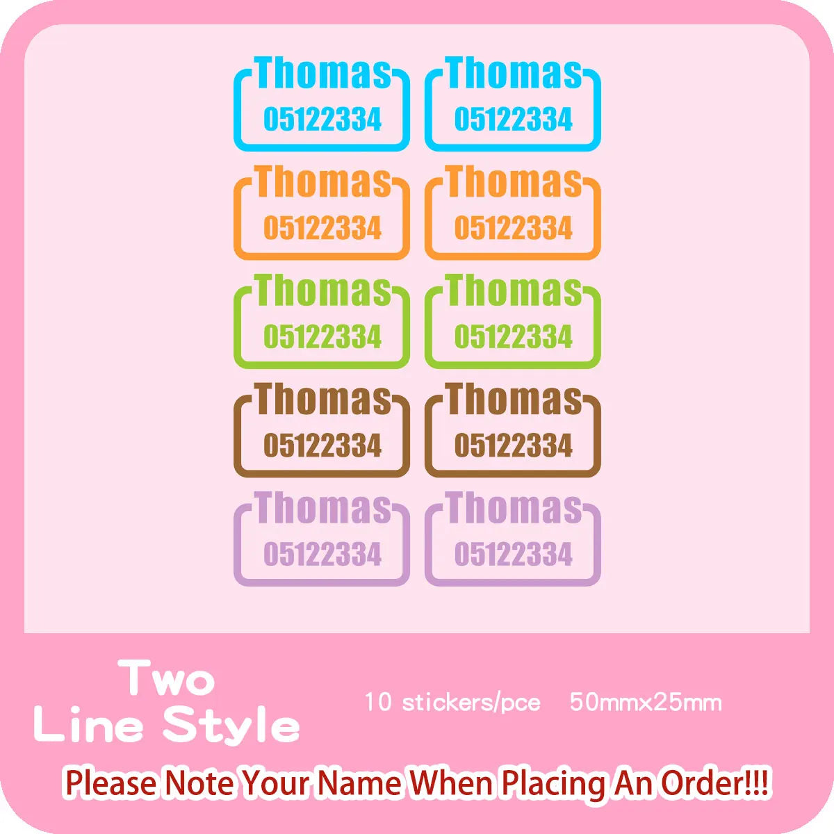 Custom Heat Transfers Name Sticker Personalized Washable Clothes Ironing Stickers Iron-on Labels Fabric Clothing Babysuit Tags