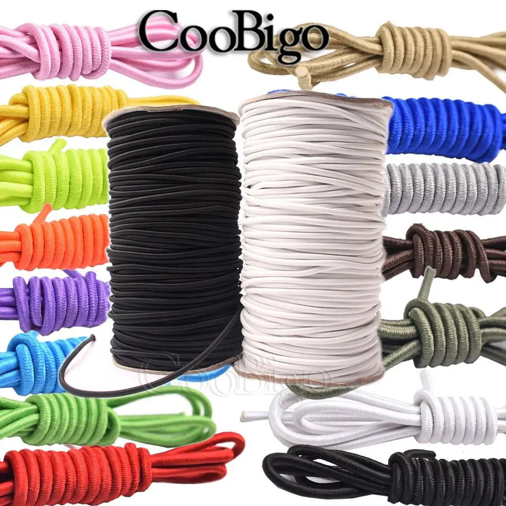 1mm 2mm 3mm Colorful Beading Elastic Thread Shock Cord Rope Rubber Band Stretch String Strap DIY Bracelet Sewing Accessories
