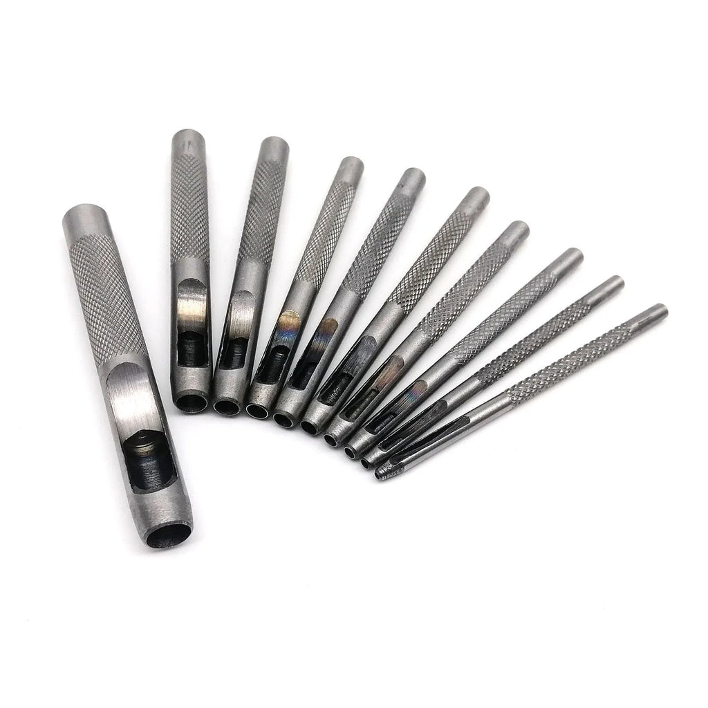 High Quality Steel 1mm 2mm 3mm 4mm 5mm 6mm 8mm to 20mm Round Hole Punch Tool Hollow Cutter for Leather Craft Belt Bag Clothing