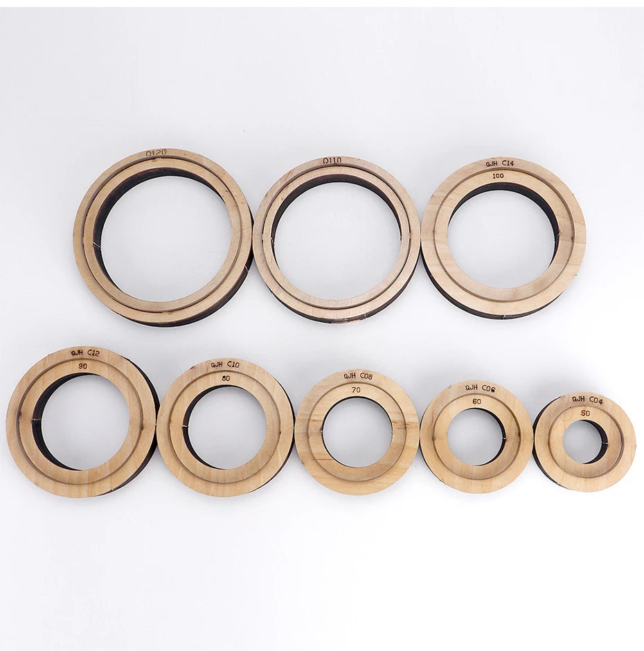 QJH Big Size Hollow Round Hole Punch, High Carbon Steel Round Leather Cutting Dies for DIY Leather Crafts (5 6 7 8 9 10 11 12cm)