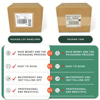50pcs 15cmx 22cm Clear Adhesive Top Loading Packing List Clear Shipping Pouches,Mailing/Shipping Label Envelopes