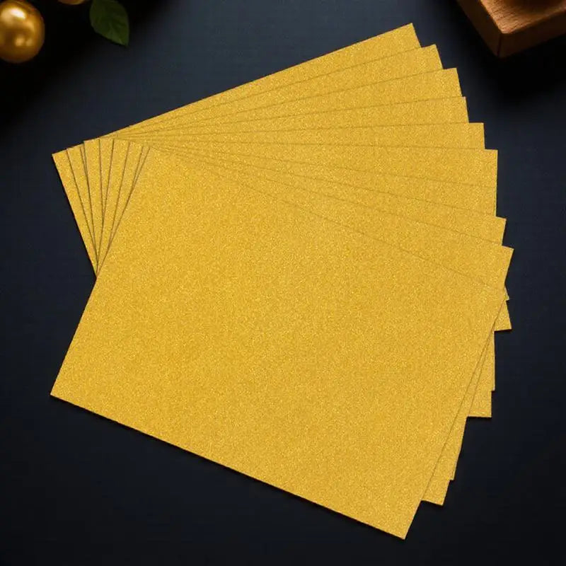 Card Stock Glitter Cardstock Premium Construction Colored Paper Craft Shimmer Crafts Scrapbooking Colorful