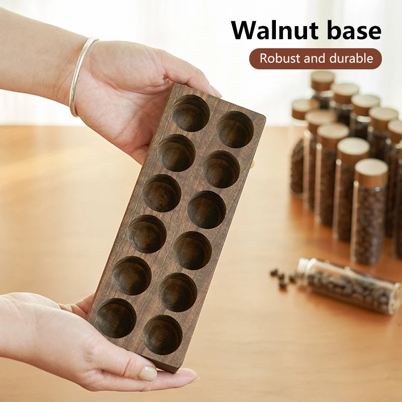 Coffee Beans Storage Container Tube Display Rack Tea Bottle Glass Single Dose Espresso Accessory Coffeware Set Barista Tool Gift
