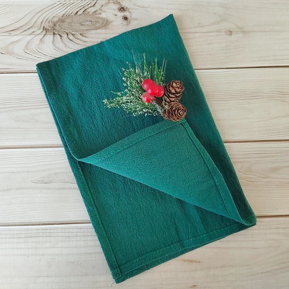 Set of 6 Cotton Dinner Cloth Napkins 30x45cm Soft Washable Perfect for Weddings Parties Christmas Birthdays and Family Gathering