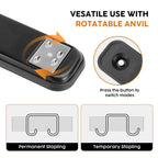 EAGLE Metal Stapler With 1000 Staple,Max 25 Sheets for Permanent/Temporary Stapling,9cm Deep Throat,Office Desk Stapler