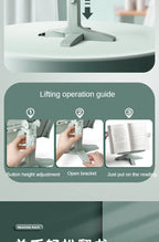 Adjustable Reading Bookshelf Lifting Landing Reading Stand Portable Book Holder Support Multifunctional Document Shelf For Home