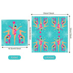Gymnastics Disposable Tableware Cupcake Holder Plates Napkins TableCloth Banner For Birthday Party Dinnerware Party Supplies