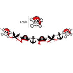 Pirate Party Paper Plate Cup Napkin Party Tableware Pirate Party Decor Pirate Ship Bone Dinnerware Supplies for Adult Kids Decor