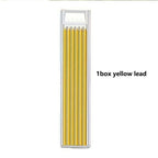 5 Colors 2.8mm Solid Woodworking Mechanical Pencil with Pen Cover 2B Black Yellow Red Lead Long Headed Carpenter Marking Pencil