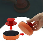4 Inch Foam Wax Applicator Pads with Red Handle Soft Sponge Polishing Pads for Car Cleaning and Paint Maintenance