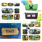 Hot Sale At Rock-bottom Price 10 Styles Minecrafte Pencilcase for My World Oval Pencil Case PU/fabric Student Supplies MC Toys