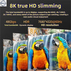 MINGCVIL 48Gbps HDMI-compatible Cable 8K 60Hz 1m 2m 3m 5m HDMI-compatible 2.1 Cable 4K 120Hz HDR 3D Effect Video for HDTV PC