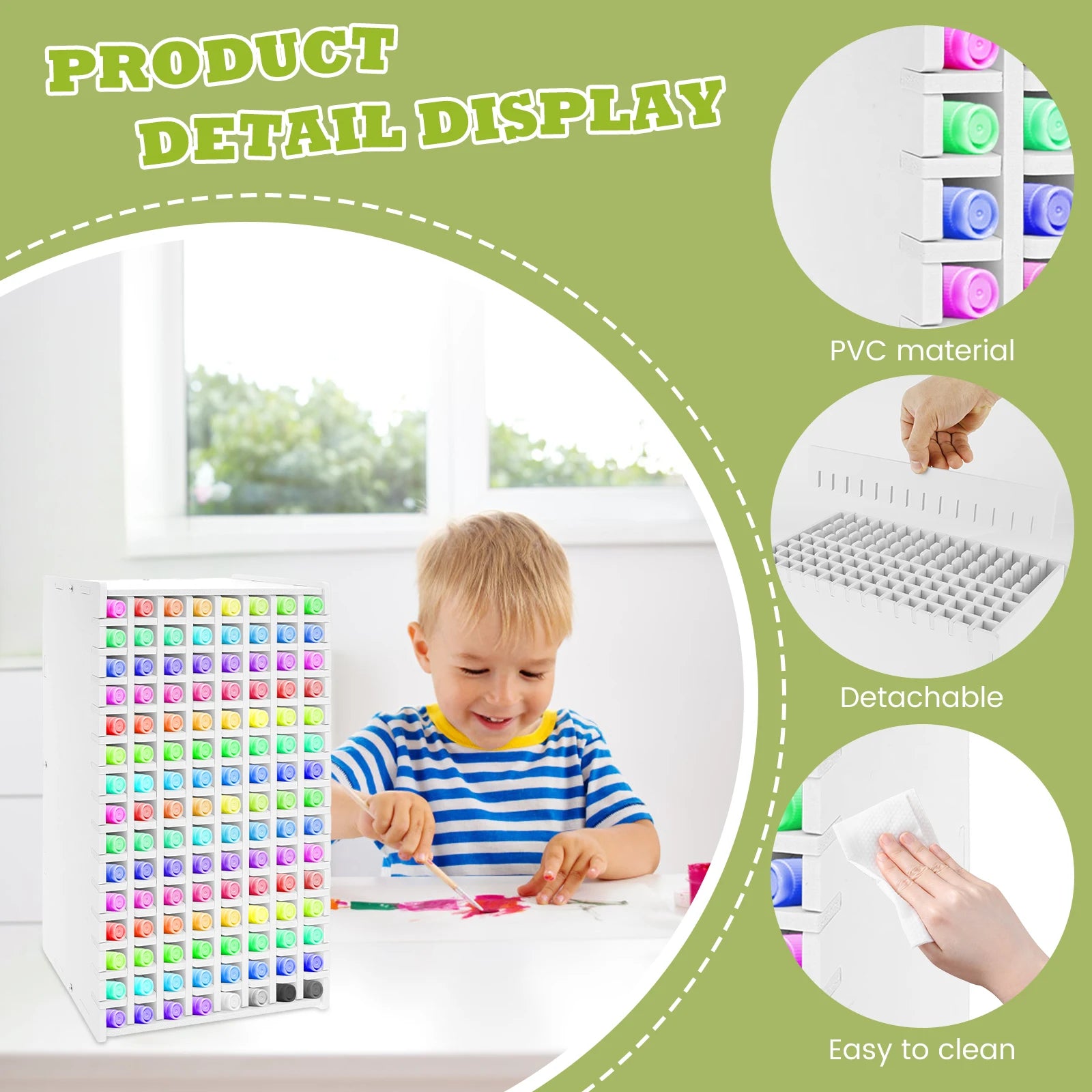 120/180 Slots Marker Pencil Storage Rack Large Capacity Desktop Marker Organizer Colored Pencil Stationery Store Pencil Holder