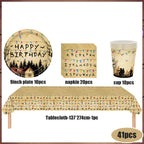 Stranger Theme Birthday Party Tableware Decoration American TV Paper Plate Napkin Banner Lights Alphabet Backdrops Kids Supplies