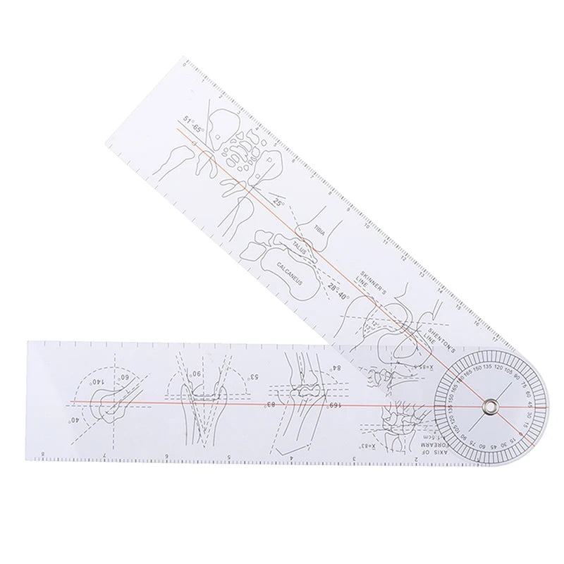 0- 360 Degree Goniometer Angle Medical Spinal Angle Ruler Angle Inclinometer Ruler Protractor Angle Finder Measuring Tools New