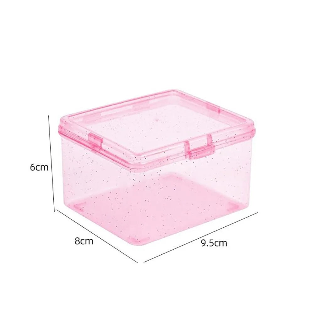 Kpop Photocard Storage Box Transparent Acrylic Photo Card Organizer Compartment Flip Box Card Case Protector Container Korean