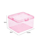 Kpop Photocard Storage Box Transparent Acrylic Photo Card Organizer Compartment Flip Box Card Case Protector Container Korean