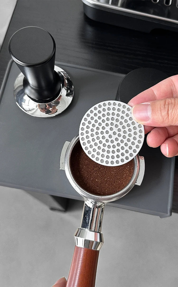 XHYKFFILTER 51/53/58mm Coffee Puck Screen 304 Stainless Steel Double Layer Fine Filter Screen for 51/54/58mm Portafilter