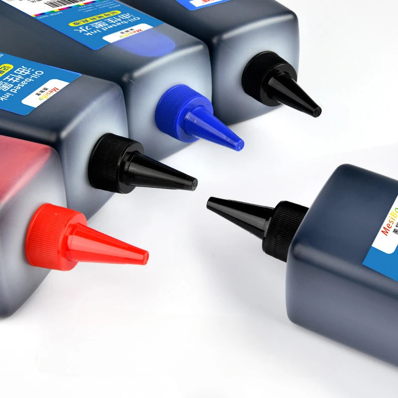 500ml Large Capacity Bottled Marker Ink Waterproof Quick Drying Oil-based Marker Refill Liquid School Supplies