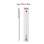 KACO Gel Pens Press Signature Pen Stationery Metal Pen Clip 0.5mm Black Ink Quicking Drying Large Capacity 800M Smooth Writing
