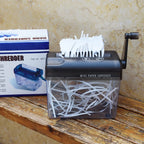 A6 Paper Shredder Mini Multifunctional Manual Bill Office Documents Shredder Destroyer Waste Paper Strip Cutting Machine
