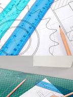 Random 1 Pc 20 cm/8 Inch Flexibale Rulers Soft Plastic, Inches And Metric For School And Office