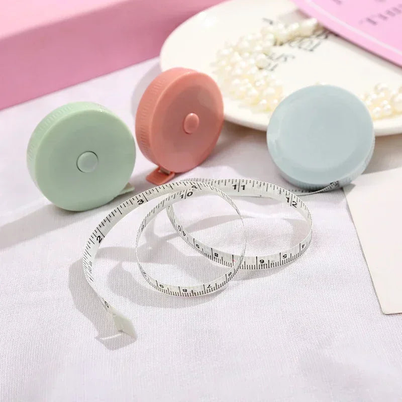 2M soft leather measuring ruler, portable telescopic self-locking tape measure, soft ruler scale body seam flexible tailor ruler