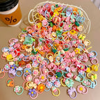 Cartoon Cute Rubber Band Hair Accessories for Little Girls 20/30/50pcs Pack Non-Hurting Hair Ties Circle Headbands
