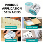 Strong Adhesive Easy Tear 4x6 Direct Thermal Shipping Labels 350/500 Pcs Fit All Thermal Printers Online Seller Logistics