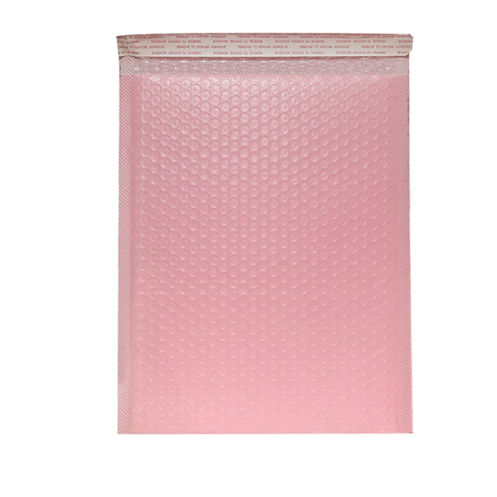 1/50Pcs Black Poly Bubble Mailers Padded Envelopes Self Seal Padded Envelopes Gift Bags Pink Packaging Envelope Bags for Book