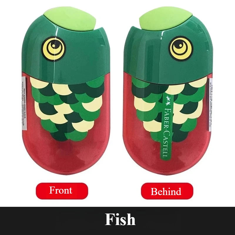 FABER CASTELL Double Hole Elliptical Pencil Sharpener Portable Pen Sharpener Pencil Sharpener Student Specific Pen Sharpener