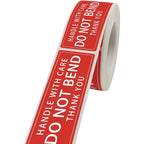 2"x 3" Fragile Stickers 500 Labels Per Roll Strong Adhesive (Handle with Care,Thank You) Labels for Shipping Moving,Do Not Bend