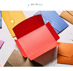 20Pcs small greeting card envelope made of Western colored pearl paper material with exquisite hot stamping and embossed design