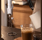 Electric egg beater, milk frother, coffee frother, handheld cordless whipper for egg whites, cream, and cakes, smart mixer.