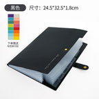 Accordion File Organizer 8 Pockets Expanding File Folder with Labels A4 Letter Document Paper Organizer for School Office