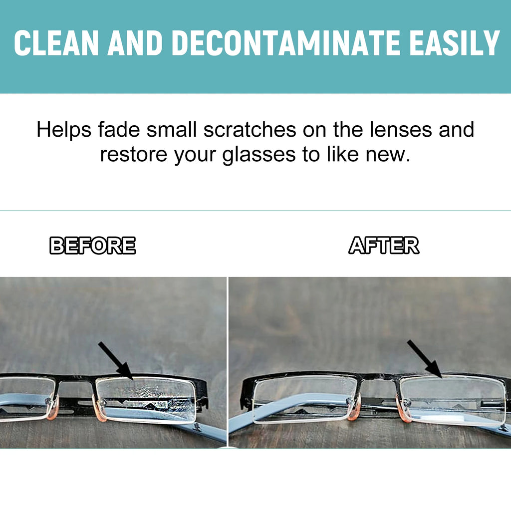 Eyeglass Lens Cleaner Spray Anti Fog Glasses Care Instant Clear Vision Oil Stain Remover Sunglasses Screen Cleaning Kit 100ml