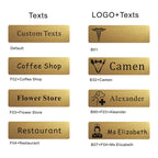 Custom Metal Your Name Plate Address Outdoor Identity Badge Engraved Brushed Stainless Steel Sticker Customized UV Mailbox Tag