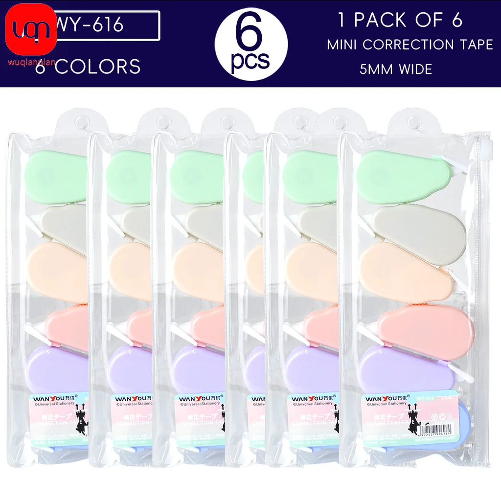WQN-6pcs/Set Simple Portable Calibration With White Calibration Tools School Accessories Office And School Supplies Stationery
