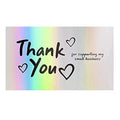 10-50pcs Thank You Cards For Small Business Colorful Laser Paper Thank You For Your Order "Beyond Grateful" Cards