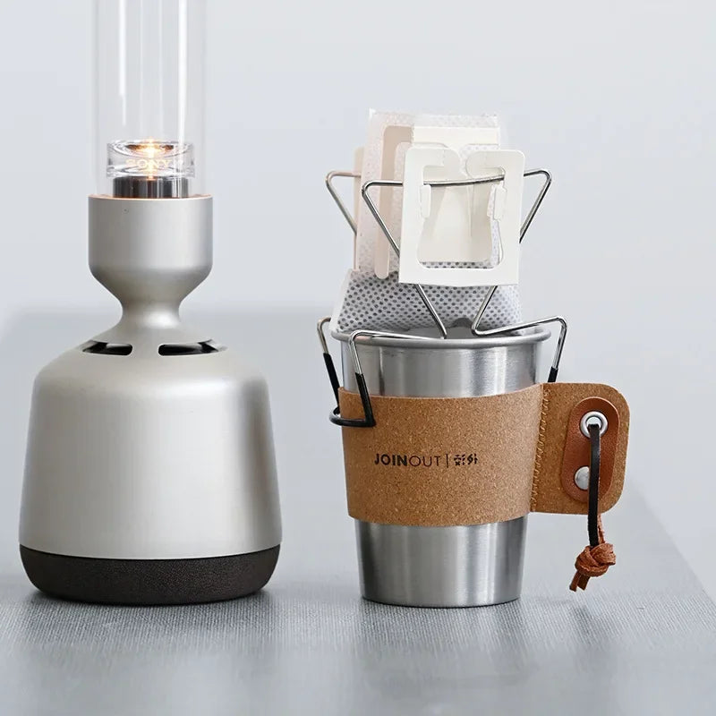 Cafe Drip Bag Coffee Holder,Stainless Steel Coffee Filter Holder,Outdoor Japanese Style Hanging Ear Coffee Holder,Portable Stand