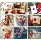 100-500PCS Merry Christmas Stickers Small Stickers for Rolling Sticker Pack Roll Packing Labels