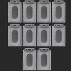 20/5/1PCS Waterproof Clear Plastic PVC ID Card Name Badge Holder Transparent Business Card Sleeve Cover for School Office