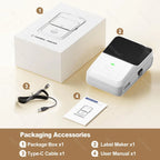 YINSITOM 20-50mm Mini Portable Thermal Printer Bluetooth Barcode Hand Multifunctional Price Label Sticker Maker Android / iOS