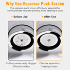 0.2mm Espresso Puck Screen 51/53/58.5mm Stainless Steel Coffee Filter Mesh For Portafilter Espresso Machine Barista Tool